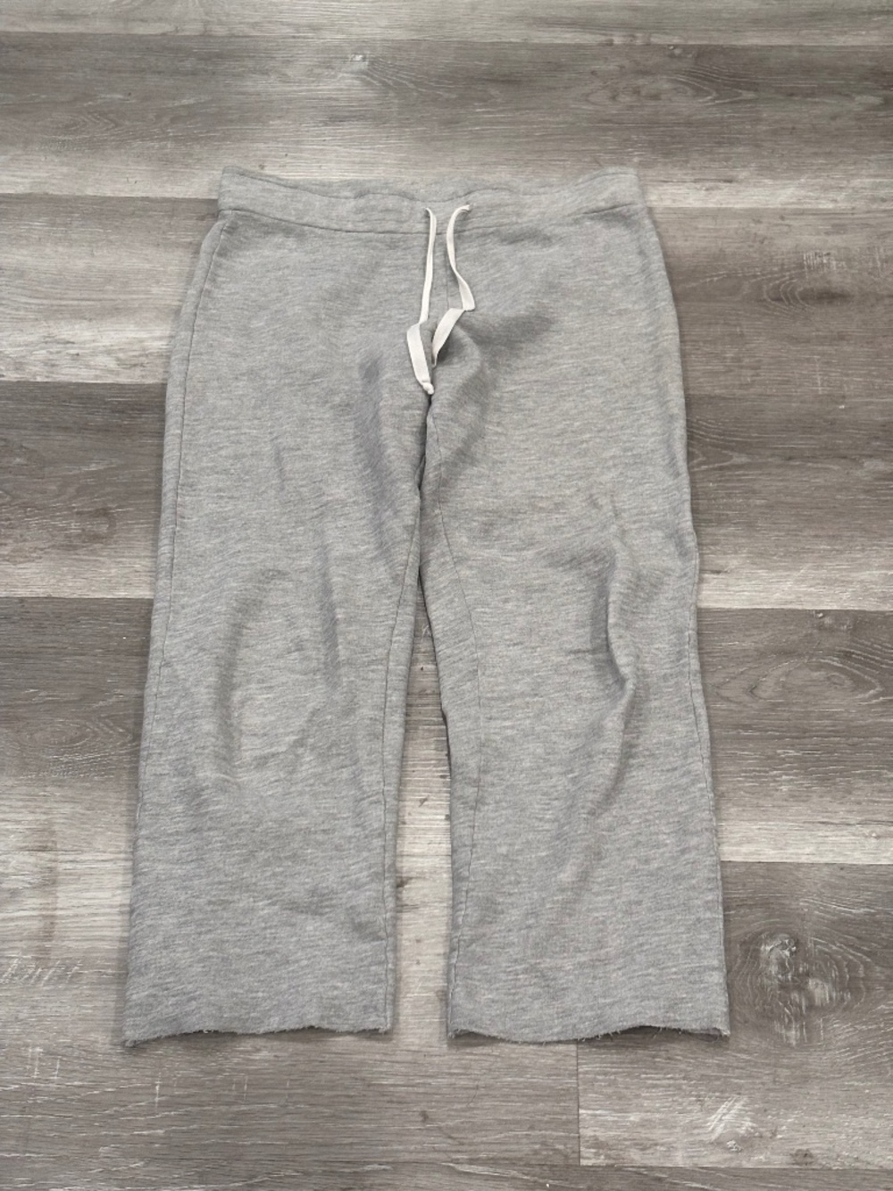 Perfect White Tee Johnny Sweatpants Straight Leg Gray Womens S